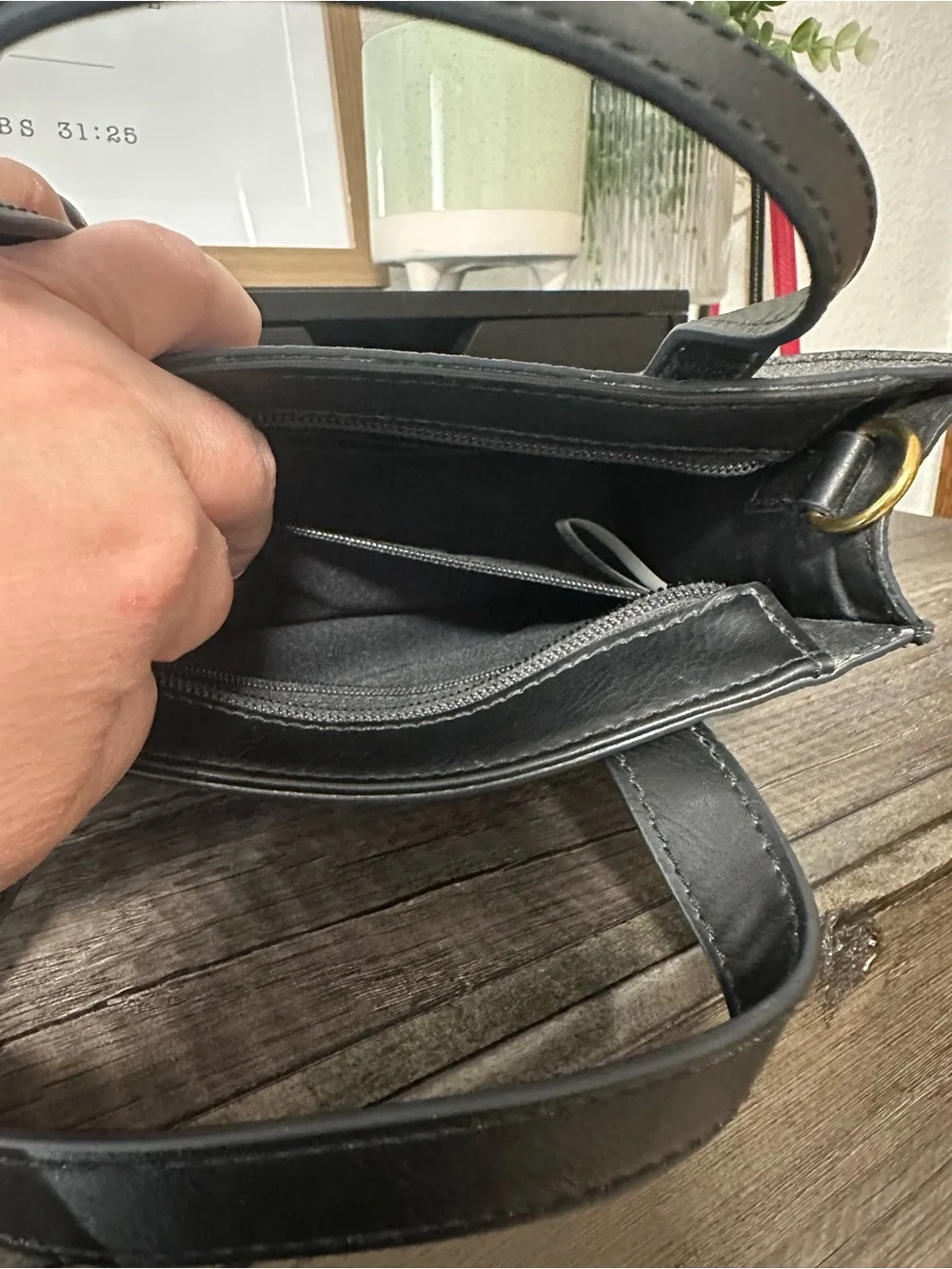 Fossil compact satchel